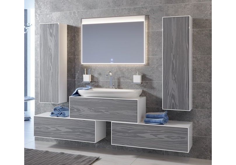 Приобрести пенал подвесной aqwella genesis п35/mg 35 см gen0535mg, белый/серый