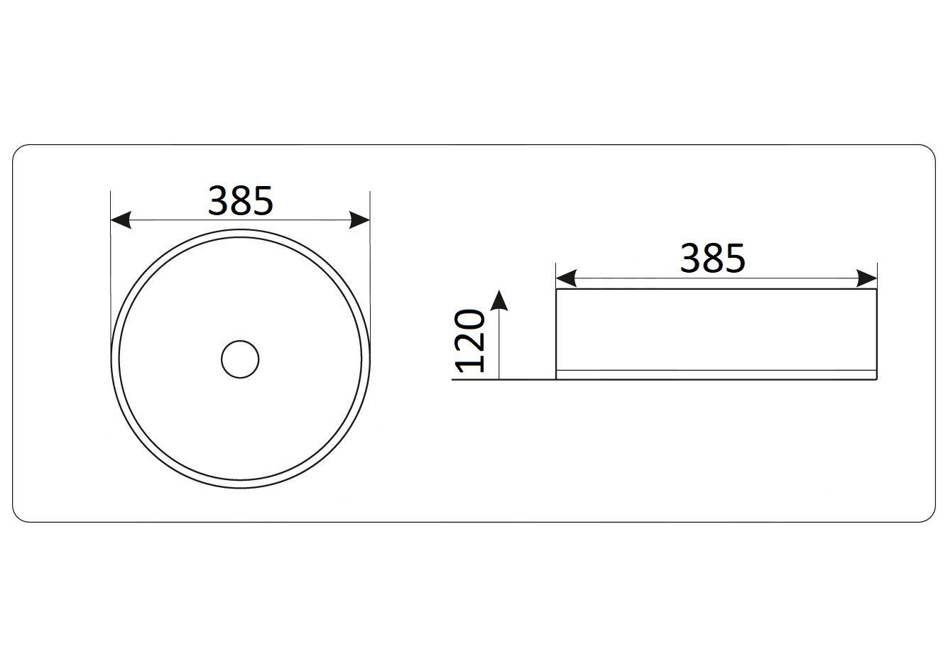 Приобрести раковина-чаша ceramalux 40 см 78308, чёрный