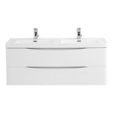 BelBagno Тумба с раковиной ANCONA-N 120 см, подвесная Bianco Lucido, белая раковина