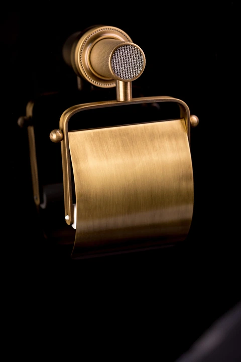 Приобрести boheme держатель туалетной бумаги royale cristal, бронза\белый 10921-br