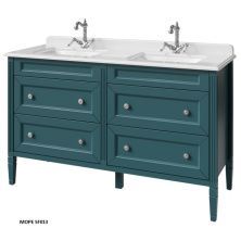 Caprigo Тумба с раковиной ALBION CONCEPT 140 см, бирюзовая