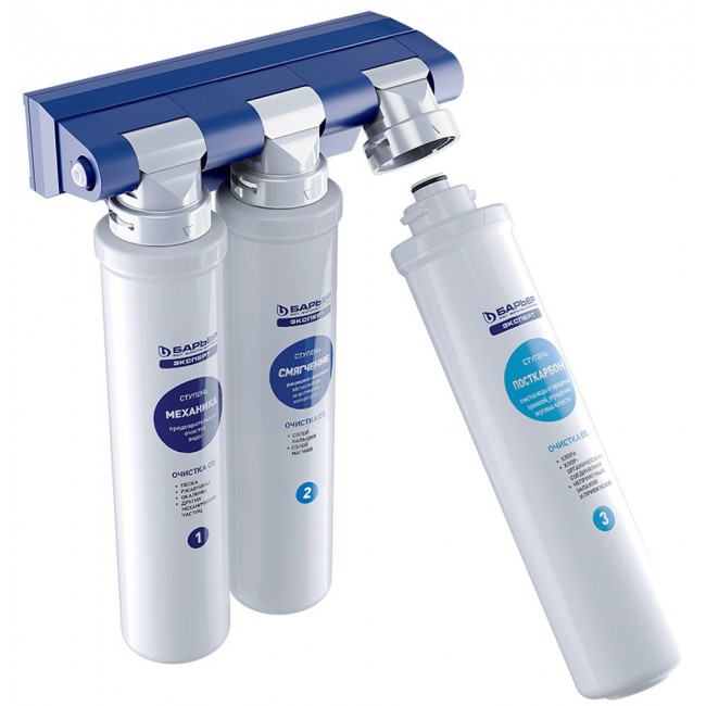 Приобрести барьер фильтр для воды expert жесткость, тройная система отчистки, 90056