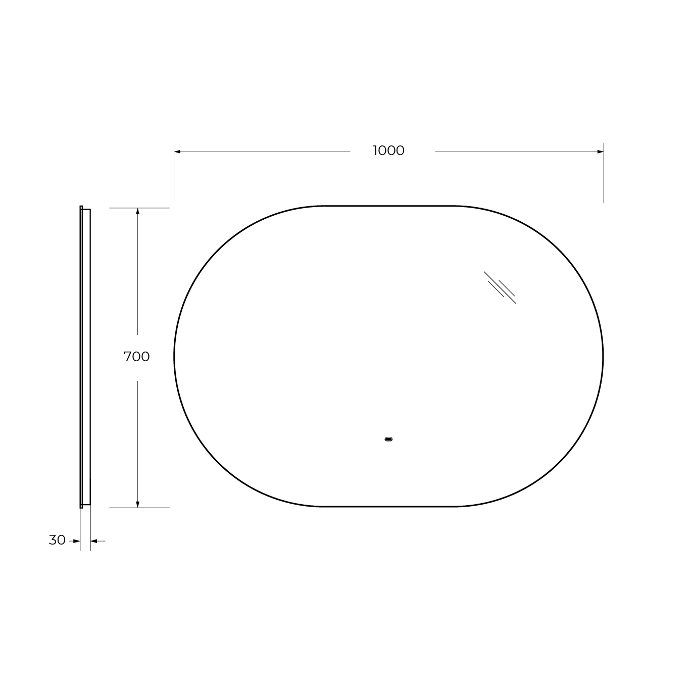 Приобрести cezares зеркало vague 100х70 см, контурная подсветка, датчик движения czr-spc-vague-1000-700-mov