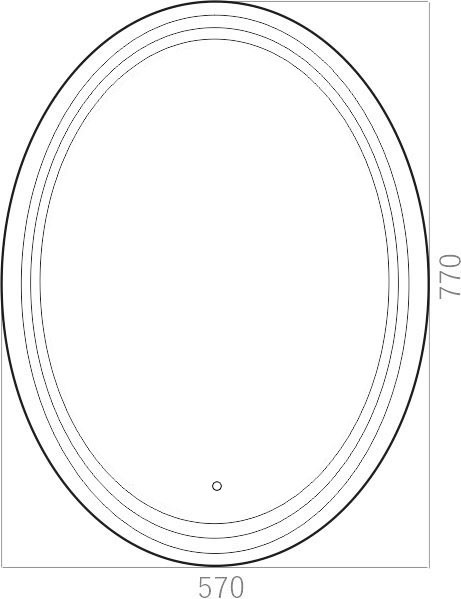 Приобрести azario зеркало vigo 570*770 сенсор выкл