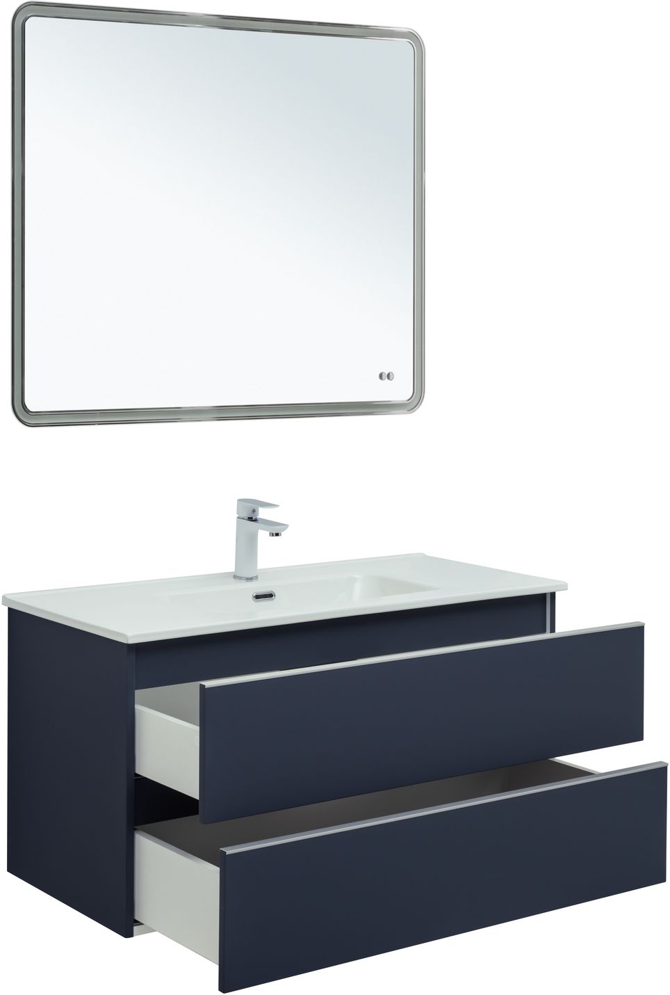 Приобрести aquanet тумба с раковиной вега 100 см, маренго