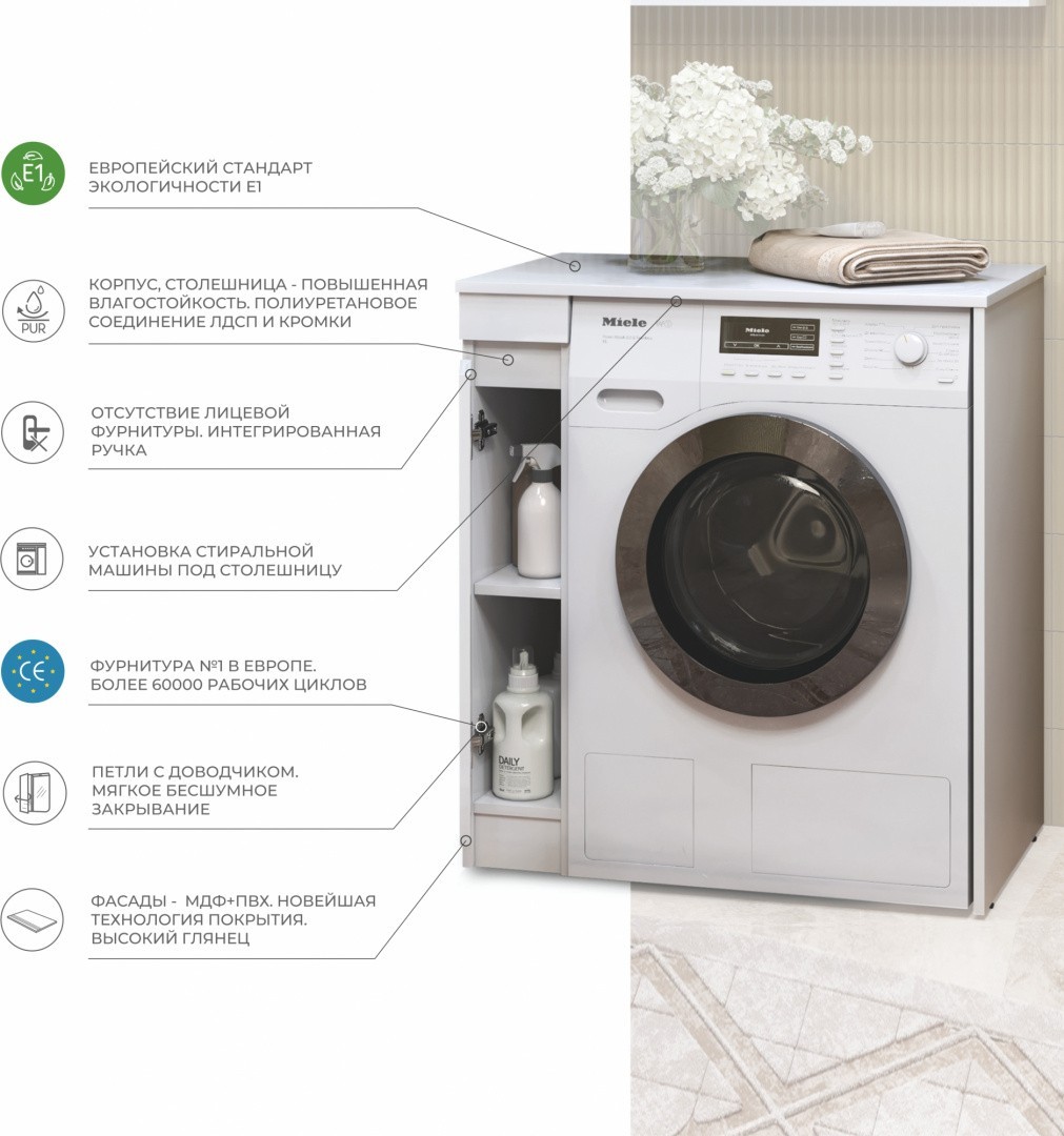 Приобрести vigo тумба напольная urban со столешницей на ст/машину 80см, tn.urb.20.1d