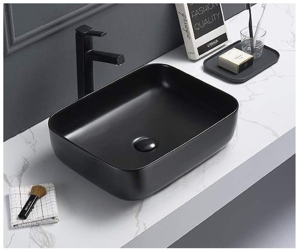 Приобрести раковина накладная ceramalux 49 см nc 78104mb