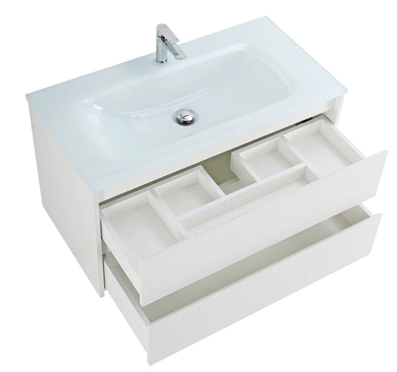 Приобрести тумба подвесная с раковиной belbagno kraft-800-2c-so-bo 80 см, bianco opaco