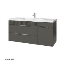 Caprigo Тумба с раковиной MONBAR 120 см, правая, графит