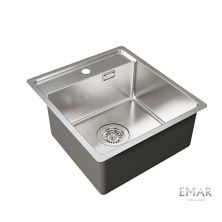 Oulin Кухонная мойка 77х50 см, сатин Oulin OL-FUR112