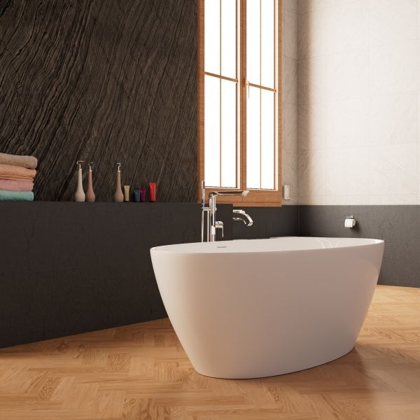 Приобрести frank акриловая ванна f6123,170х81 см, отдельностоящая