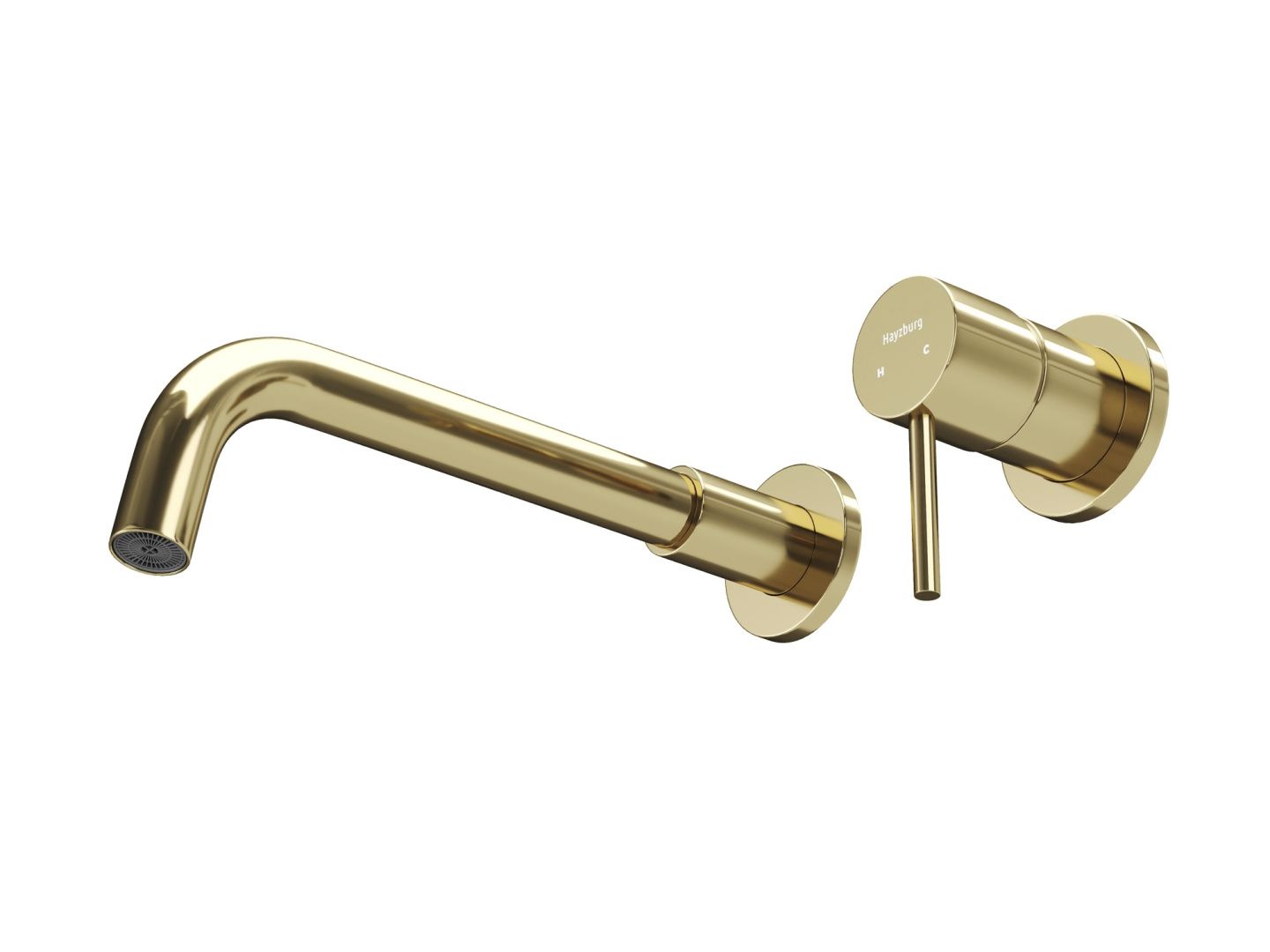 Приобрести hayzburg настенный смеситель для раковины, золото hb-2003go
