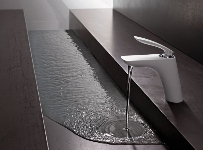 Приобрести kludi balance однорычажный смеситель на умывальник, с донным клапаном, белый/хром dn 10, арт. 520239175