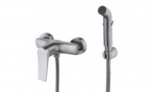 LEMARK Смеситель Bronx с гигиеническим душем, графит LM3718GM