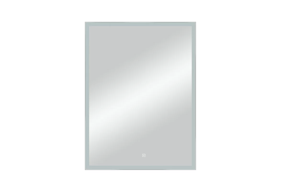 Приобрести continent зеркало с подсветкой frame silver 60х80 см, серое