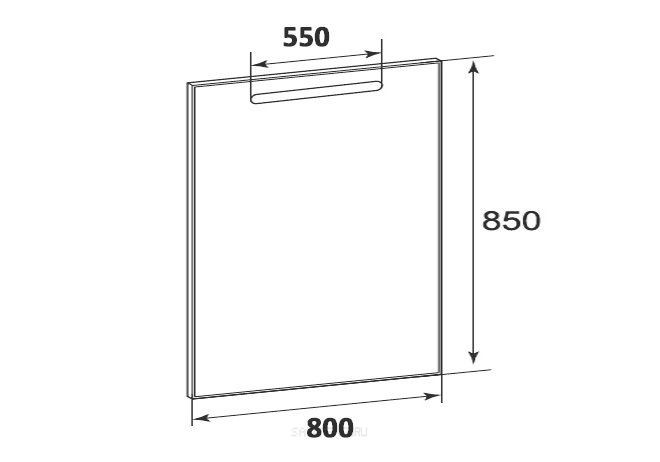 Приобрести зеркало с подсветкой roca the gap 80 см z.ru93.0.268.9