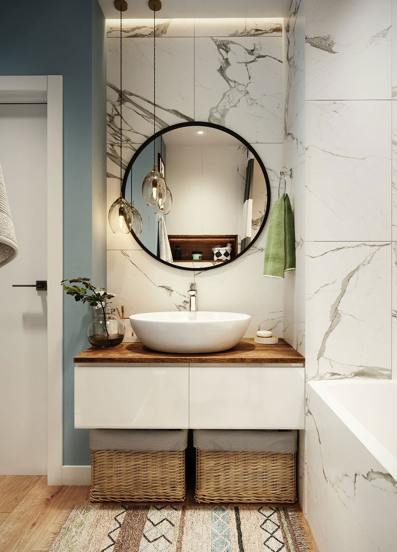 Приобрести azario зеркало манхэттен-лофт 77х77 см, пластиковая рама, черный фр-00002429