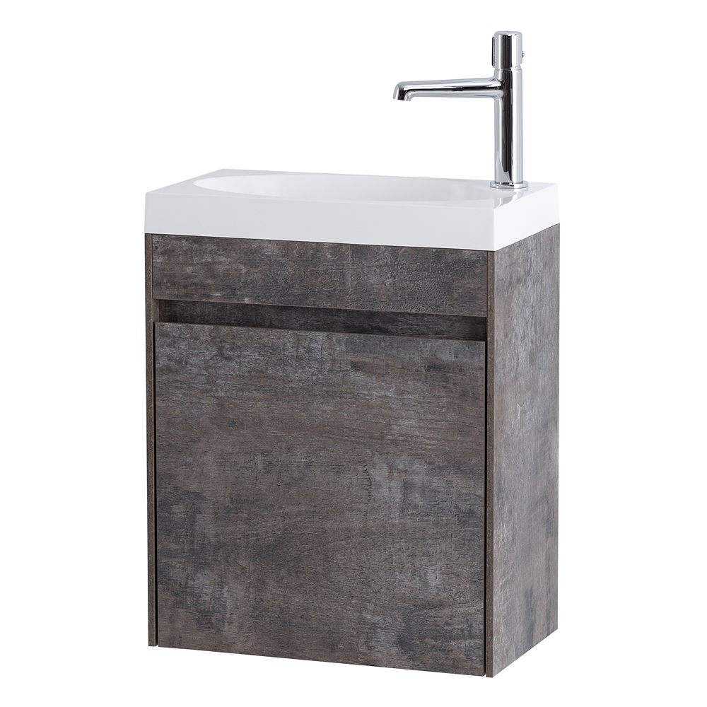Приобрести belbagno тумба с раковиной pietra mini 46 см, подвесная с дверью 46-l stone, белая раковина
