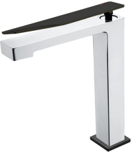 Boheme Смеситель для раковины Q, высокий, хром\черный 142-CRB.2