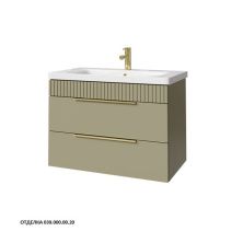 Caprigo Тумба с раковиной MONBAR-Smalty 80 см, зеленая, эмаль 36312eml 1