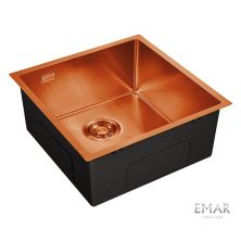 Emar Кухонная мойка 44х42 см, медь EMB-131A PVD EMB-128A PVD Nano Coppery