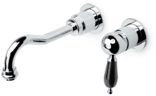 Boheme Смеситель для раковины Tradizionale, настенный, хром\черный 267-BLC