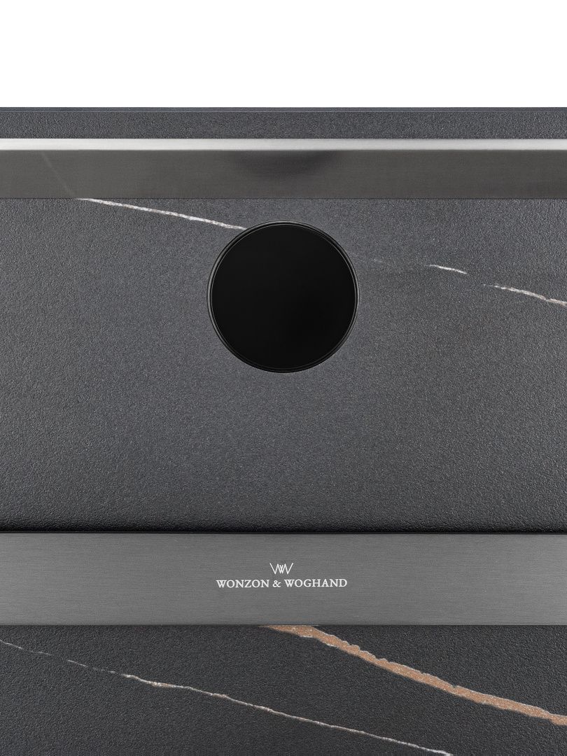 Приобрести полотенцесушитель электрический с каменной плитой черный мрамор wonzon & woghand stuttgart, темный графит (ww-a504-gm)