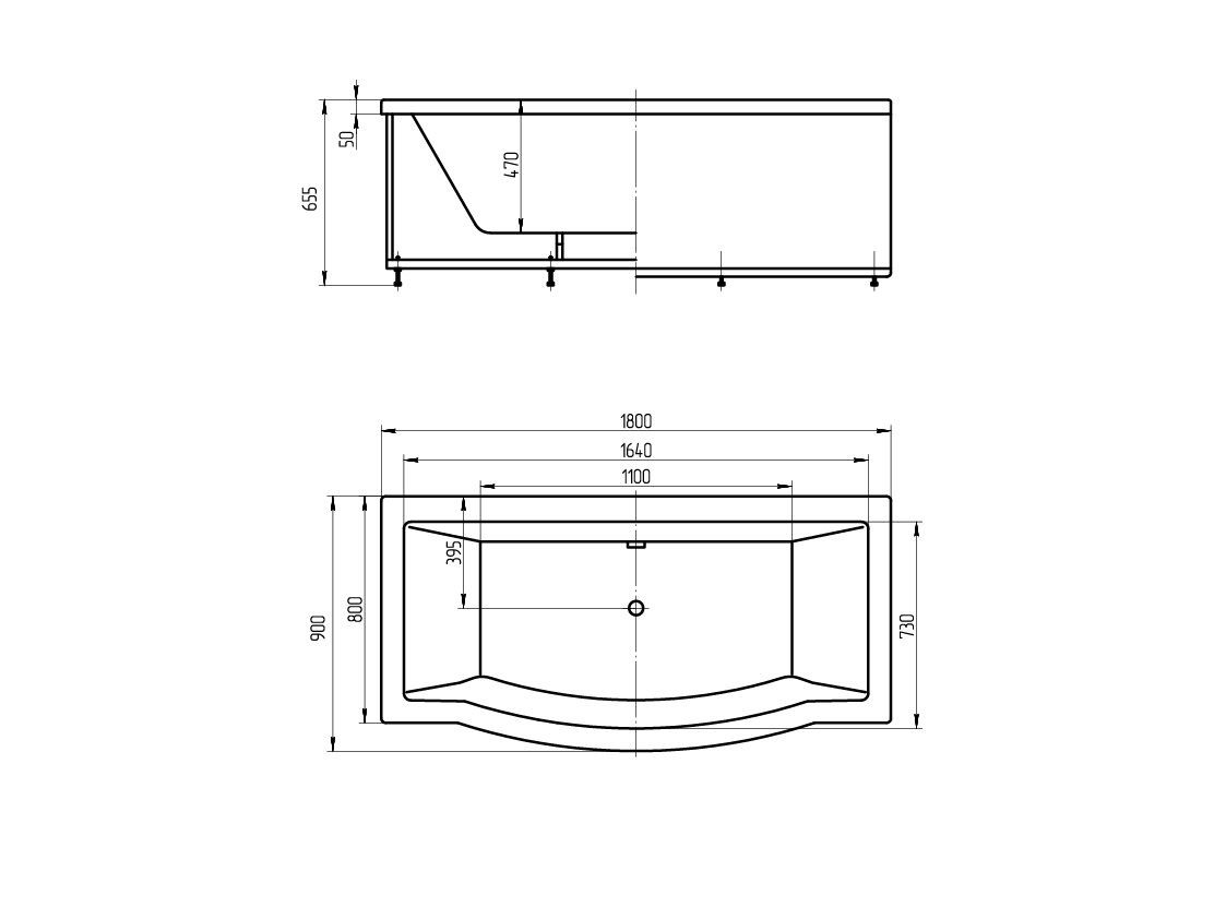 Приобрести акриловая ванна aquatek гелиос 180x90 см