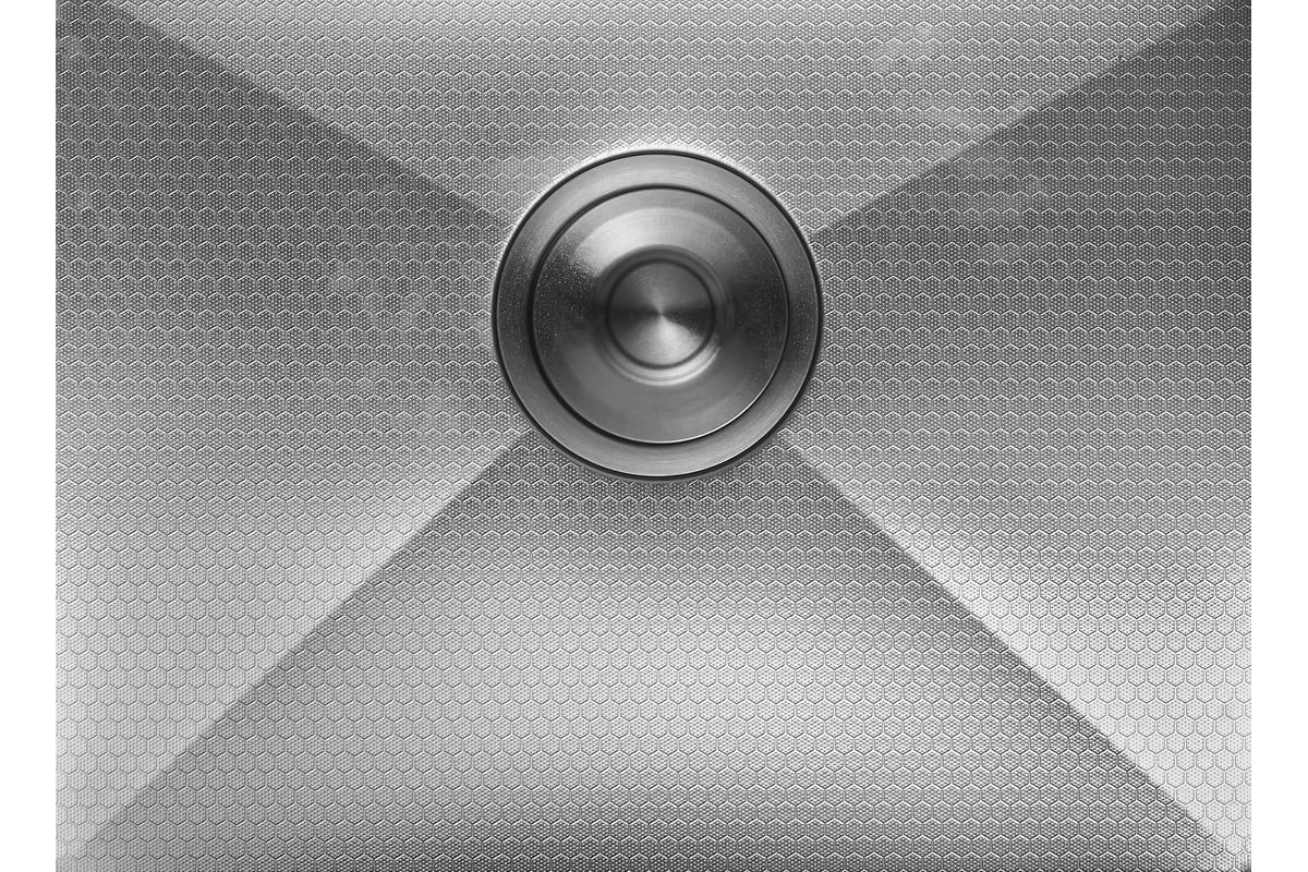 Приобрести gerhans кухонная мойка 50х44 см, графит\декор