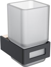 Boheme Стакан для зубных щеток Q, черный\золото 10944-G-B