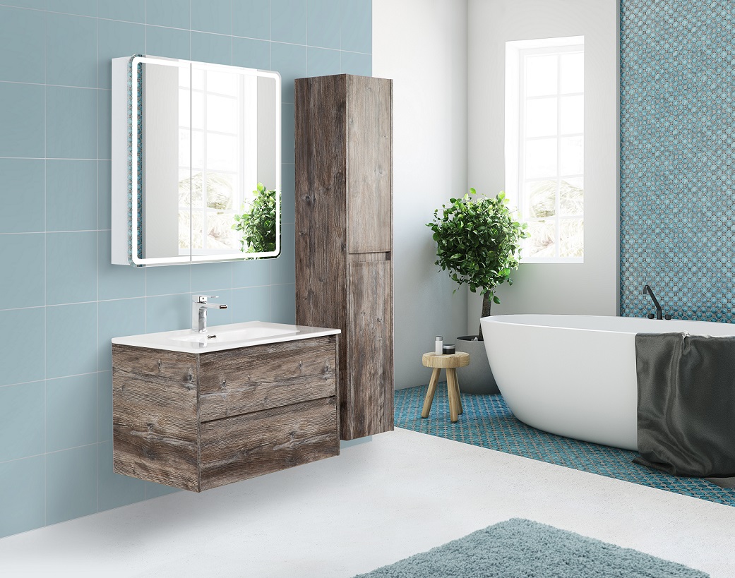 Приобрести belbagno зеркало-шкаф 80х80 см spc-mar-600/800-1a-led-tch