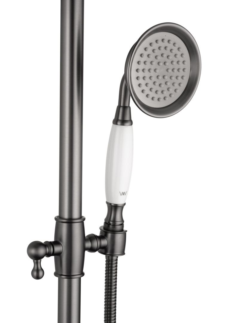 Приобрести душевая система wonzon & woghand retro, темный графит (ww-88739020-bgm)