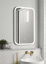 Continent Зеркало с подсветкой Mini 40х70 см, белое