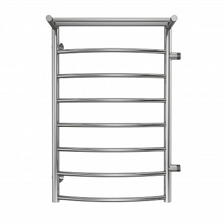 Приобрести terminus полотенцесушитель классик п8 50х80 см, с полкой, боковое подключение, водяной, хром