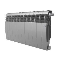 Royal Thermo Радиатор биметаллический BiLiner 350 /Silver Satin ( серебристый ) VR - 12 секц.