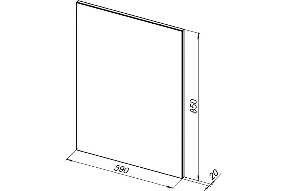 Приобрести aquanet зеркало lino 60 см, белое матовое