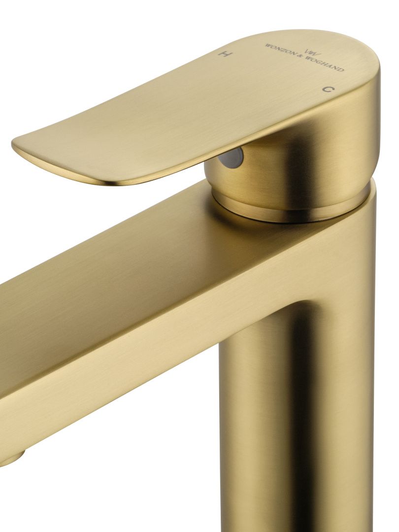 Приобрести смеситель для раковины wonzon & woghand blend, брашированное золото (ww-a40222-bg)