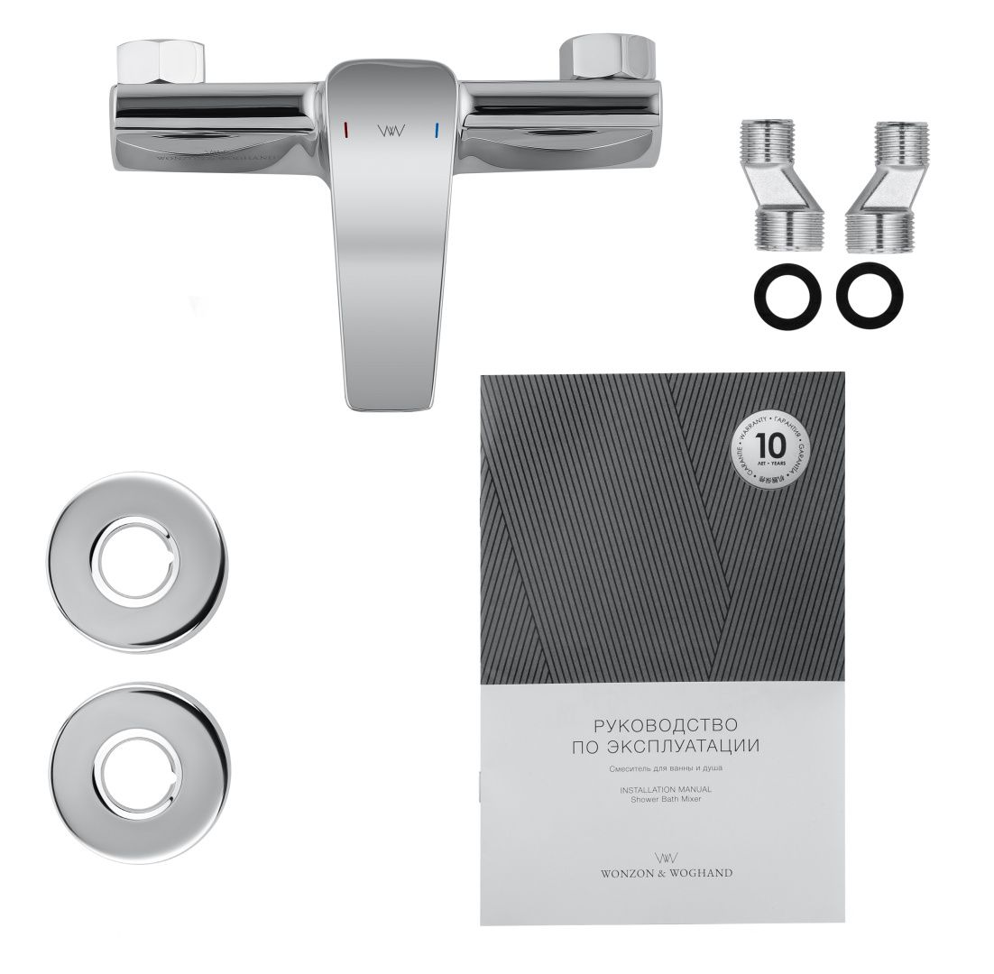 Приобрести смеситель для душа wonzon & woghand athens, хром (ww-084101-cr)
