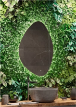 Continent Зеркало с подсветкой Alma 70х100 см, белое