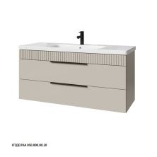 Caprigo Тумба с раковиной MONBAR-Smalty 120 см, бежевая, эмаль