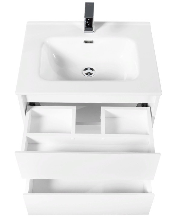 Приобрести тумба подвесная с раковиной belbagno kraft-700-2c-so-bo 70 см, bianco opaco