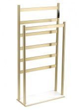 Полотенцесушитель электрический напольный WONZON & WOGHAND ESSEN, Брашированное золото (WW-A407-BG)