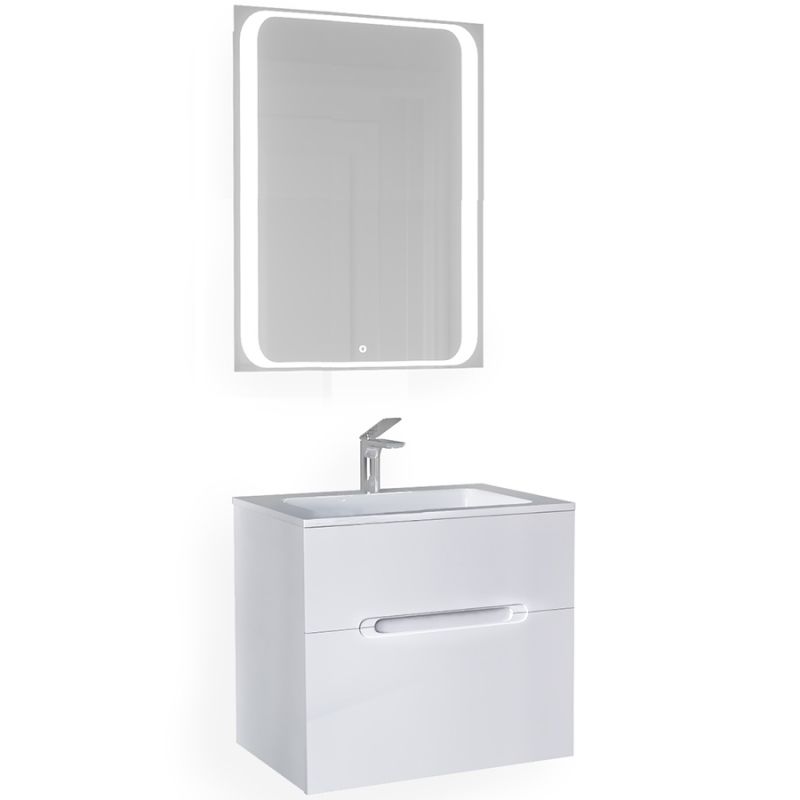 Приобрести jorno зеркало modul 65 см, с подсветкой, белое