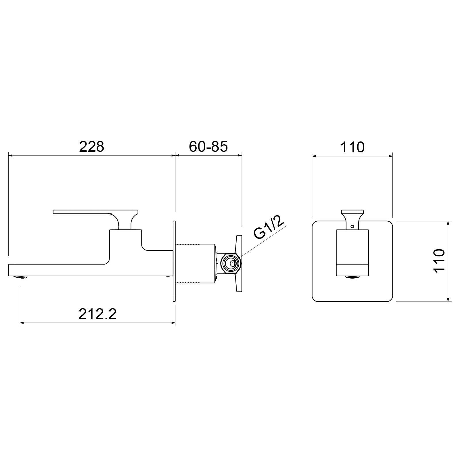Приобрести смеситель для раковины встроенный timo torne 4372/00sm хром