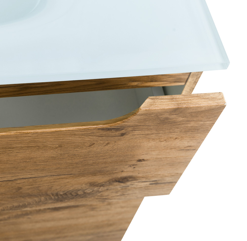 Приобрести belbagno тумба с раковиной etna-h60 100 см, подвесная rovere nature, стеклянная раковина