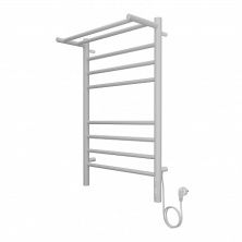 Terminus Полотенцесушитель Аврора П8 50х80 см, с полкой, электрический, белый матовый