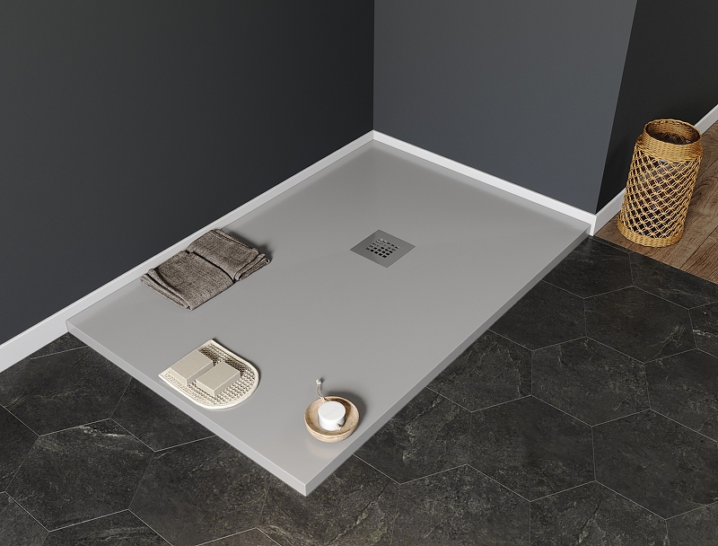 Приобрести aquanet душевой поддон pleasure 120х80 см, серый