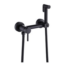 Смеситель с гигиеническим душем ViEiR Futuro, черный V502552C