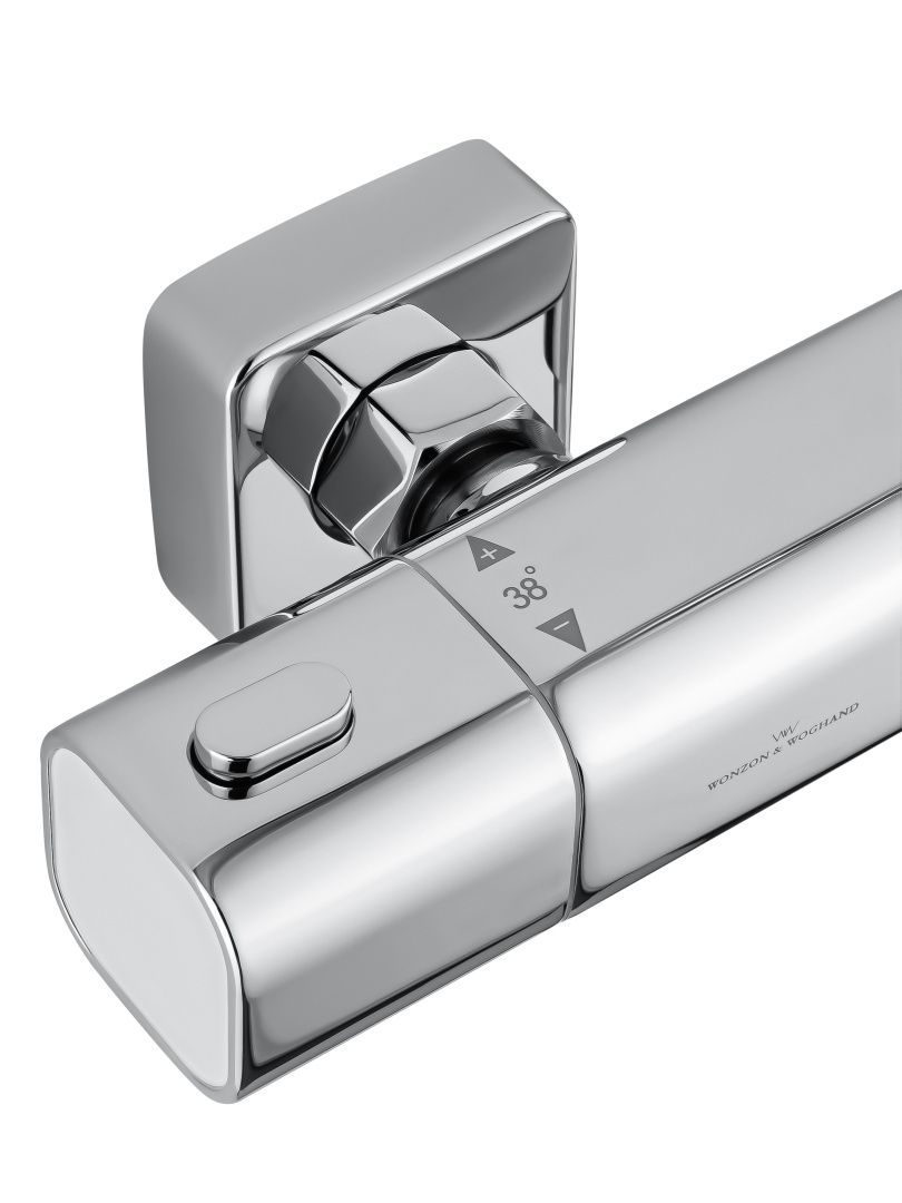 Приобрести смеситель для ванны с душем и термостатом wonzon & woghand solid, хром (ww-c2011-a-cr)