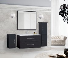 Cezares Тумба подвесная с раковиной TIFFANY 100 см Nero Grafite, темный графит 54952